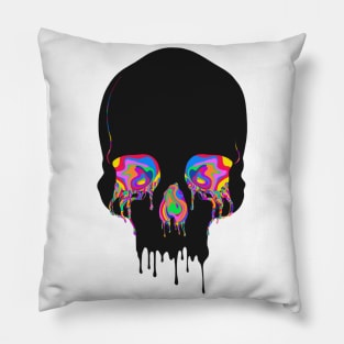 Psychedelic Skull Pillow