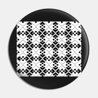 Abstract geometric pattern - black and white. Pin