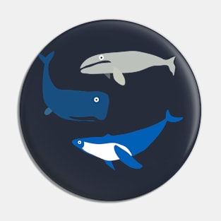 3 Whales Pin