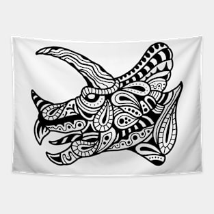 Abstract triceratops Tapestry