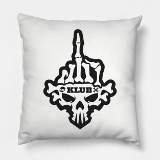 Mid-Finger Skull Klub Pillow