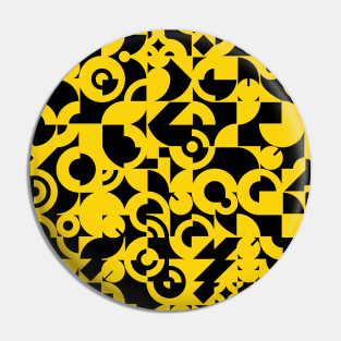 Electronic Musician Synthesizer Pattern Yellow Pin