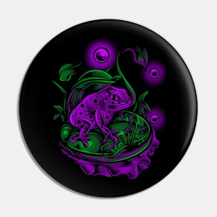 purple frog Pin