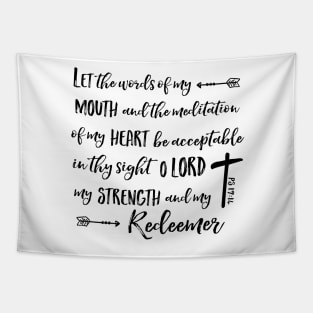 Let the Words of my Mouth, Ps 19:14 Tapestry