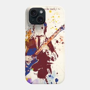 Angus Young ACDC art print Phone Case