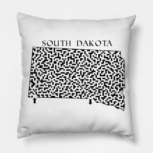 State of South Dakota Maze Pillow