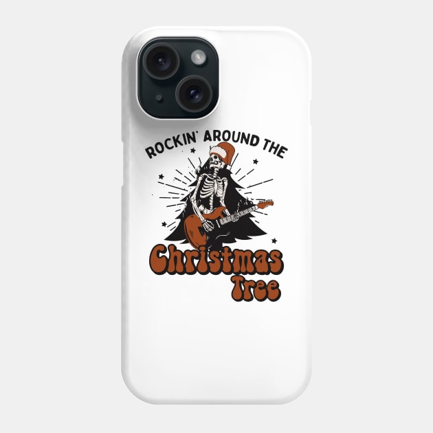 Rockin' Around the Christmas Tree Phone Case by MZeeDesigns