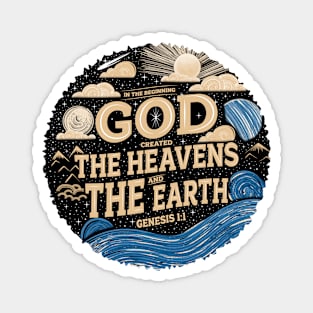 Genesis 1:1 In The Beginning Magnet