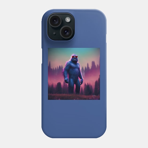 Dope Sasquatch in Nature Phone Case by Grassroots Green