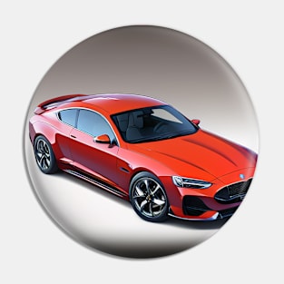 Stylish Sports Car Pin