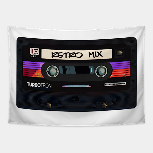 Retro Mix Tape Tapestry by CYCGRAPHX