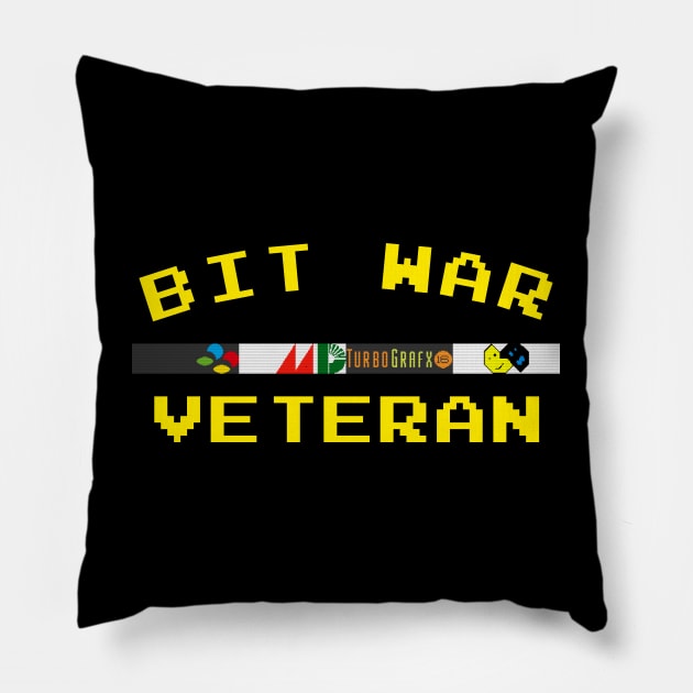 Bit War Veteran Pillow by CCDesign