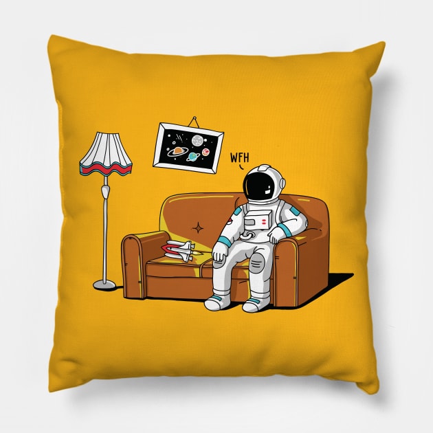 Work From Home Pillow by iamrobman
