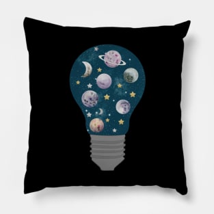 Galaxy Light Bulb Pillow