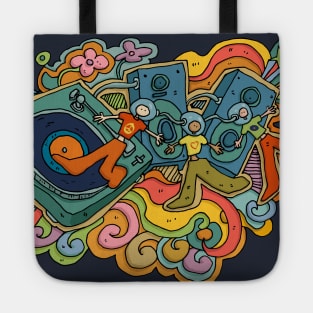 Peace, Love and Vinyl Tote