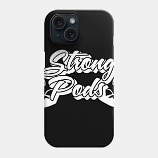 Black white logo Phone Case