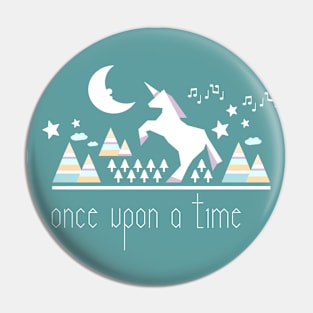 Unicorn jumping under the moon Pin