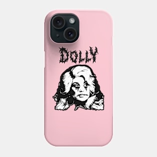 Black metal dolly parton Phone Case