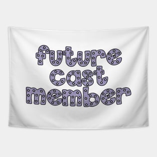 Future Cast Member Purple Glitter Tapestry