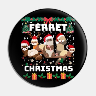 Ferret - Christmas Pin