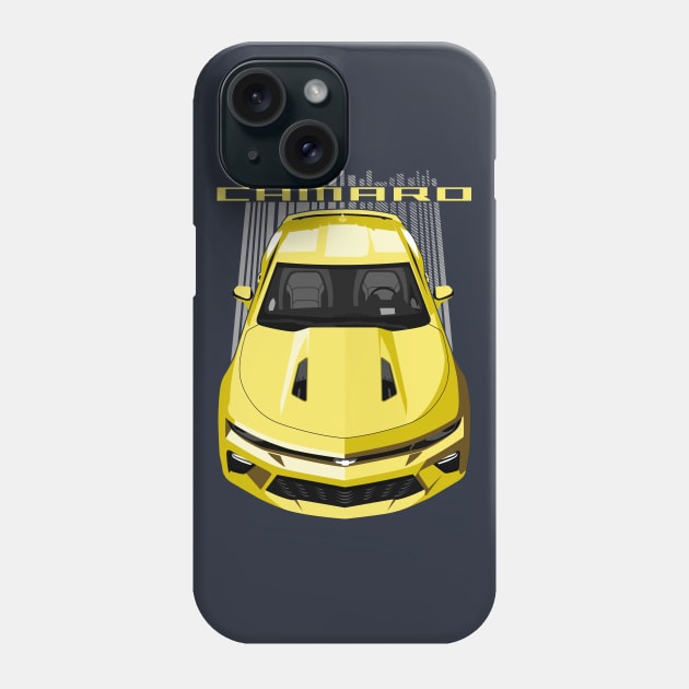 Camaro SS 6th gen - Yellow Phone Case by V8social