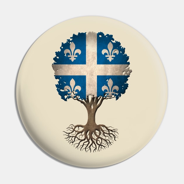 Tree of Life with Quebec Flag Pin by jeffbartels