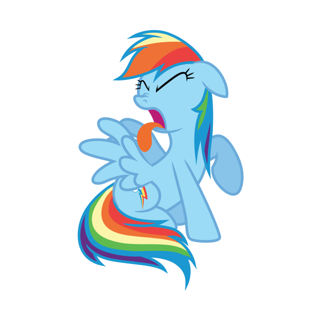 Rainbow Dash blech by CloudyGlow