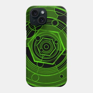 Weathered Clockwork - Green (Gallifreyan inspired) Phone Case