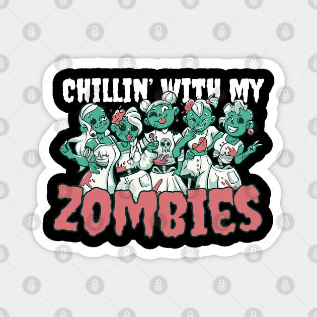 Zombie Squad Goals Magnet by Life2LiveDesign