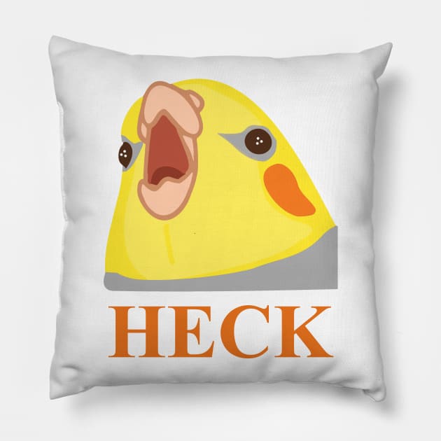 HECK - cockatiel Pillow by FandomizedRose