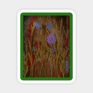 Abstract Floral design collection Magnet