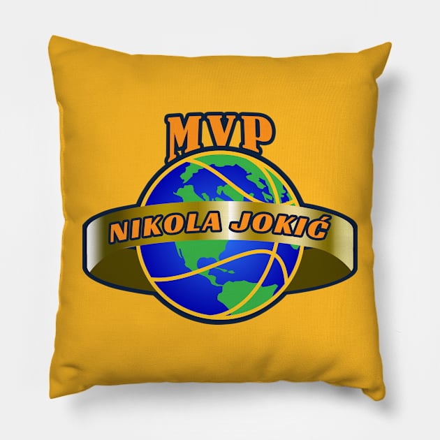 Nikola Jokic MVP Pillow by antarte