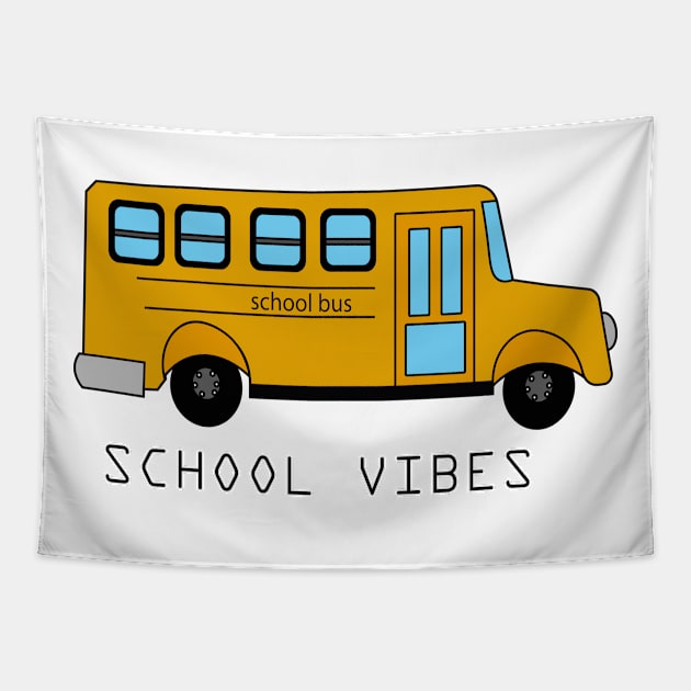 SCHOOL VIBES Tapestry by saber fahid 