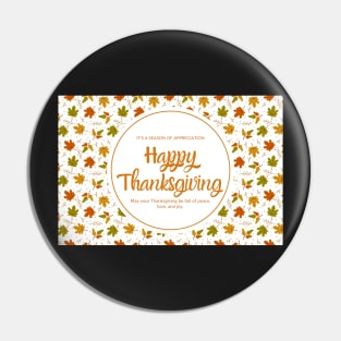 Happy Thanksgiving Card - 02 Pin