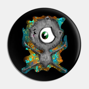 Splat cat Pin