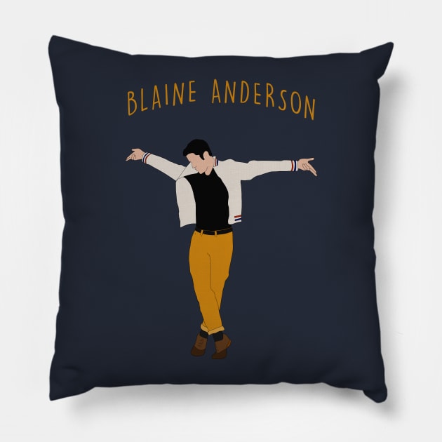 Blaine Anderson Pillow by byebyesally