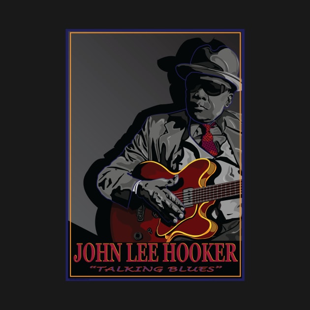 JOHN LEE HOOKER BLUES SINGER SONGWRITER GUITARIST by Larry Butterworth