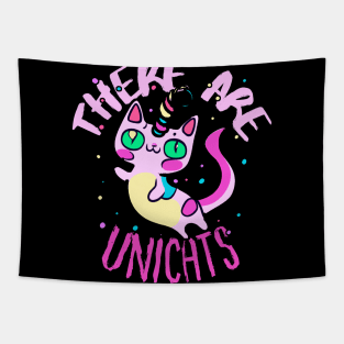 Cute Crazy Psycedelic Unicorn Cat Chimaera Artwork Tapestry