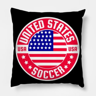 United States Flag Soccer Pillow