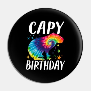 Happy Birthday Capybara Pin