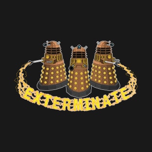 Daleks Exterminate (Blue) T-Shirt