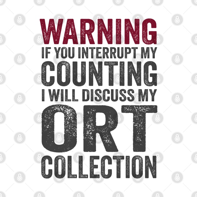 If You Interrupt My Counting... ORT Red and Black by Cherry Hill Stitchery
