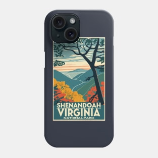 A Vintage Travel Art of the Shenandoah National Park - Virginia - US Phone Case