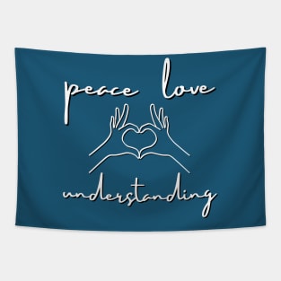 Peace, Love and Understanding Tapestry