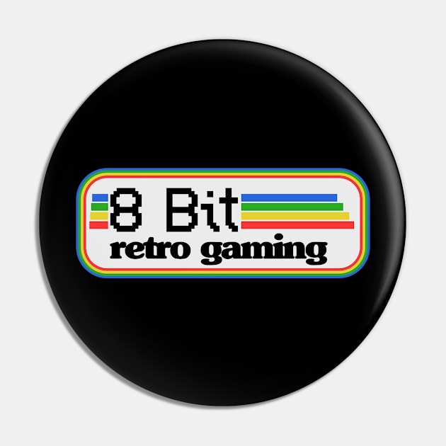 8 Bit Gaming Old Game 16 Bit Gaming Retro Vintage Pin by Kuehni