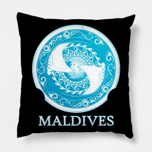 Giant Manta Ray Maldives Diving Pillow