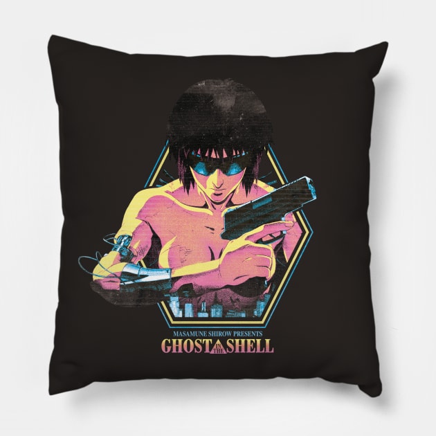 Ghost in the Shell Pillow by geeeeeeeeeeeek