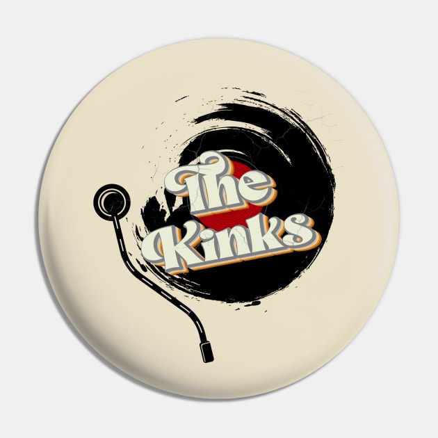 The Kinks  // Vinyl Vintage Style Pin by Quartz Piorus