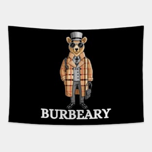 Burbeary Fashion Designer Teddy Bear Brown Bear Gift For Bear Lover Anthropomorphic Tapestry