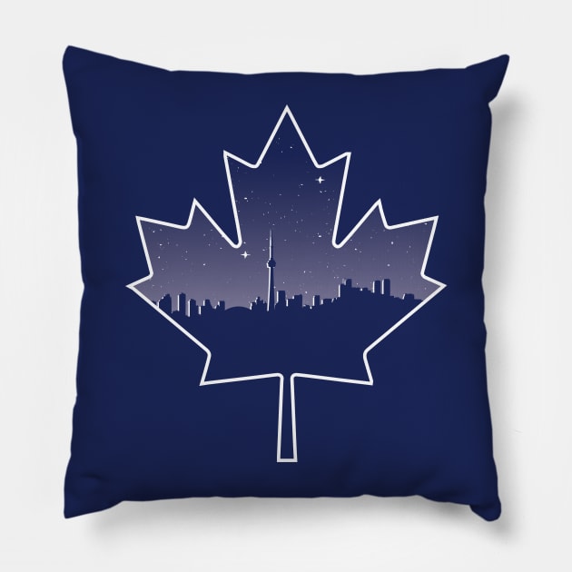 Toronto Maple Leafs Skyline Pillow by stayfrostybro